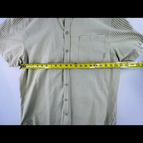 COLUMBIA MENS SZ L PLAID SHORT SLEEVE CASUAL BUTTON DOWN SHIRT - Picture 5 of 7